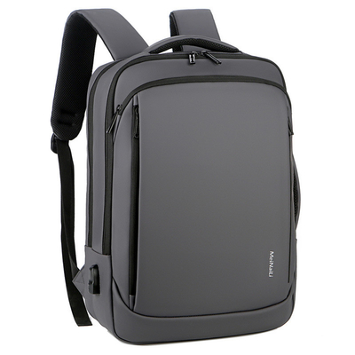 BSCI বিজনেস ল্যাপটপ ব্যাকপ্যাক 15.6 ইঞ্চি USB চার্জিং লেদার কম্পিউটার ব্যাগ 1000g